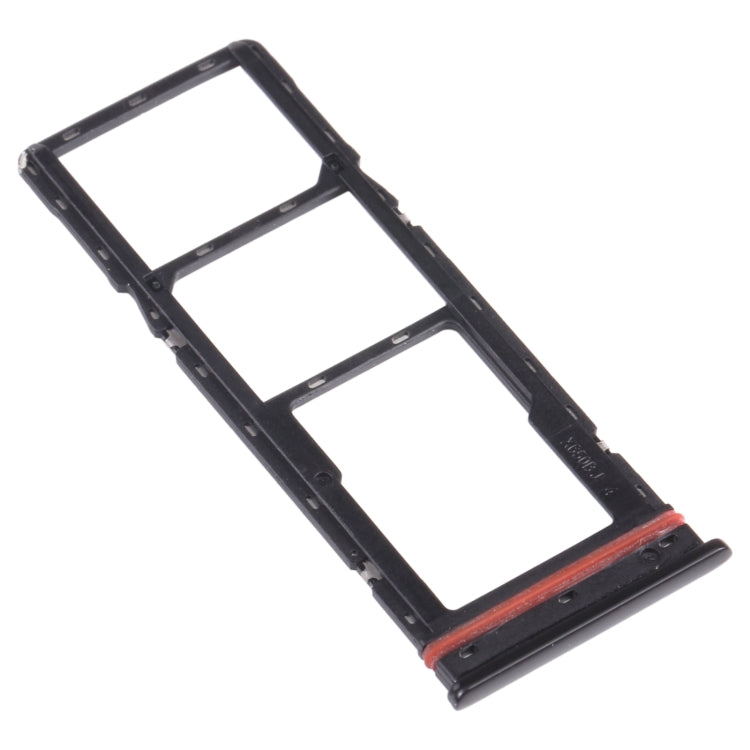 For infinix Hot 8 Lite X650 SIM Card Tray + SIM Card Tray + Micro SD Card Tray (Black) - Card Tray by buy2fix | Online Shopping UK | buy2fix