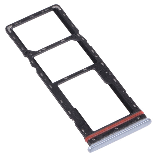 For infinix Hot 8 Lite X650 SIM Card Tray + SIM Card Tray + Micro SD Card Tray (Grey) - Card Tray by buy2fix | Online Shopping UK | buy2fix