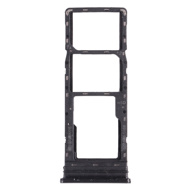 For infinix Smart 5 X657 X657C SIM Card Tray + SIM Card Tray + Micro SD Card Tray (Black) - Card Tray by buy2fix | Online Shopping UK | buy2fix