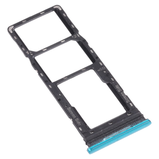 For infinix Smart 5 X657 X657C SIM Card Tray + SIM Card Tray + Micro SD Card Tray (Green) - Card Tray by buy2fix | Online Shopping UK | buy2fix