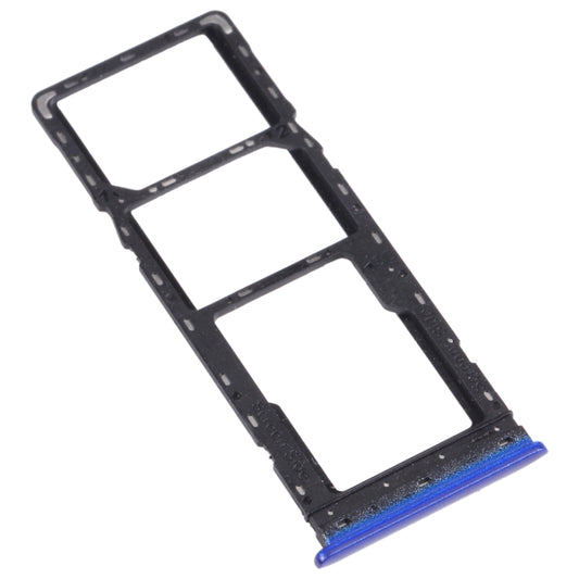 For Tecno Spark 4 / Camon 12 KC2 KC8 CC7 SIM Card Tray + SIM Card Tray + Micro SD Card Tray (Blue) by buy2fix