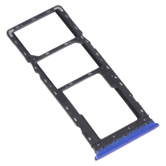 For Tecno Spark 5 Air KD6a SIM Card Tray + SIM Card Tray + Micro SD Card Tray (Blue) by buy2fix