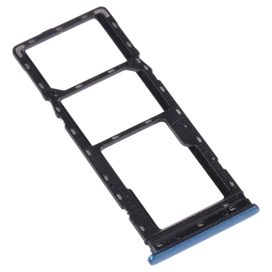 For Infinix Hot 9 X655C X655 X655D SIM Card Tray + SIM Card Tray + Micro SD Card Tray (Blue) by buy2fix
