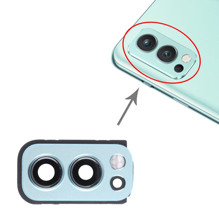 For OnePlus Nord 2 Camera Lens Cover (Blue) - Camera Series by buy2fix | Online Shopping UK | buy2fix