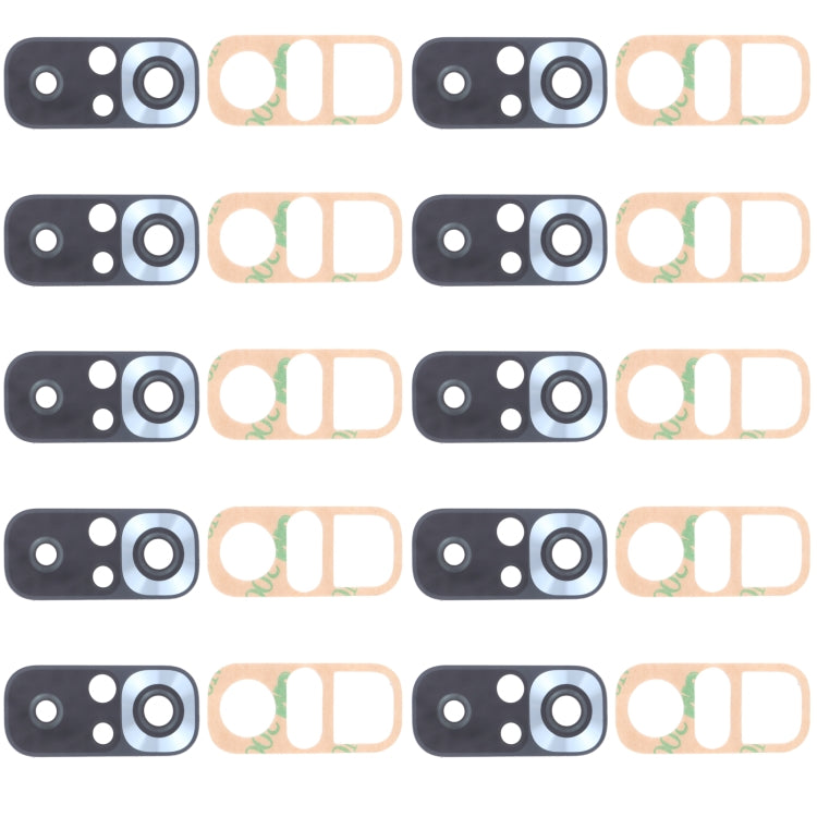 10 PCS Back Camera Lens for Xiaomi Redmi Note 10S M2101K7BG M2101K7BI M2101K7BNY(Silver) - Camera by buy2fix | Online Shopping UK | buy2fix