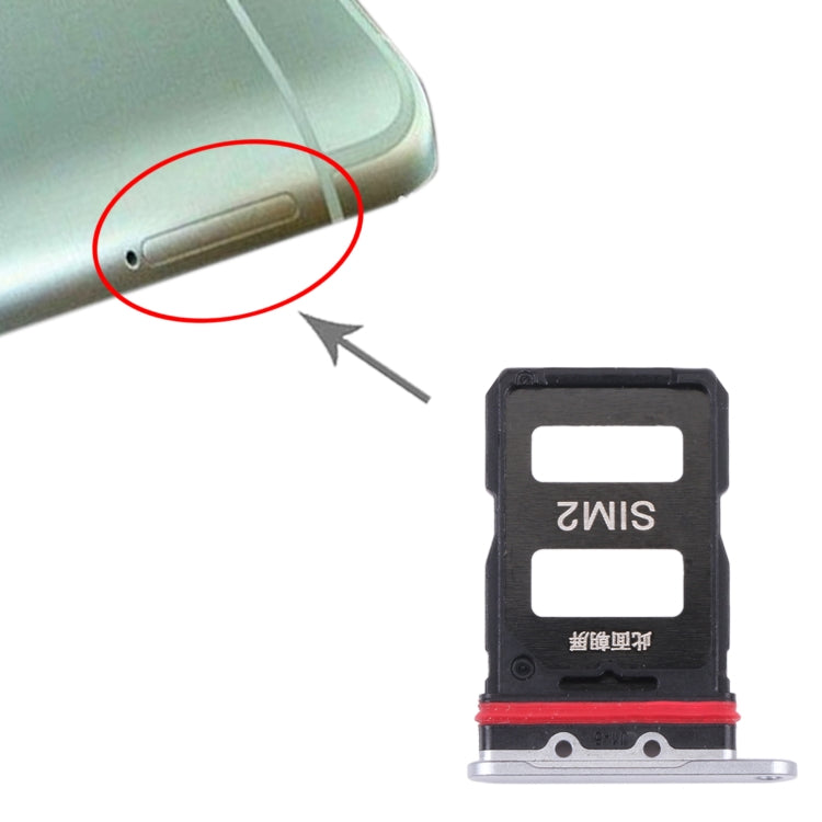 SIM Card Tray + SIM Card Tray for Xiaomi Redmi K40 Gaming M2012K10C M2104K10AC (Silver) by buy2fix