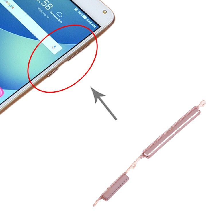 Power Button and Volume Control Button for Asus ZenFone 4 Max ZC520KL (Pink) - Others by buy2fix | Online Shopping UK | buy2fix