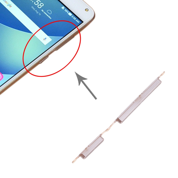 Power Button and Volume Control Button for Asus ZenFone 4 Max ZC520KL (Silver) - Others by buy2fix | Online Shopping UK | buy2fix