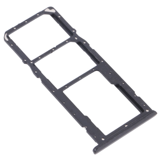 For OPPO Realme C21 / Realme C21Y RMX3201,RMX3261 SIM Card Tray + SIM Card Tray + Micro SD Card Tray (Black) by buy2fix