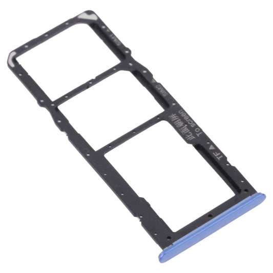 For OPPO Realme 7 (Asia) RMX2151, RMX2163 SIM Card Tray + SIM Card Tray + Micro SD Card Tray (Blue) by buy2fix