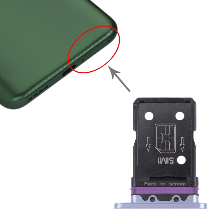 For OPPO Realme X50 Pro 5G RMX2075, RMX2071, RMX2076 SIM Card Tray + SIM Card Tray (Silver) by buy2fix