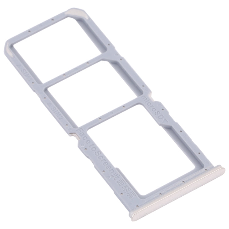 For OPPO A54 CPH2239 / A55 4G SIM Card Tray + SIM Card Tray + Micro SD Card Tray(Gold) - Card Tray by buy2fix | Online Shopping UK | buy2fix