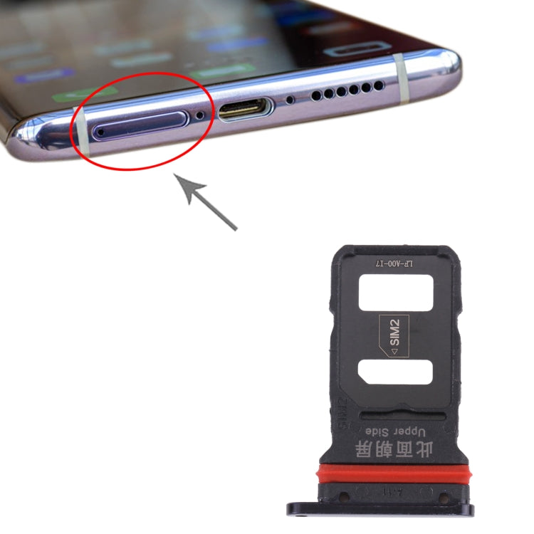 For vivo NEX 3 V1923A, V1923T SIM Card Tray + SIM Card Tray (Black) by buy2fix