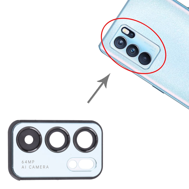 For OPPO Reno6 Pro 5G PEPM00, CPH2249 Camera Lens Cover (Blue) by buy2fix