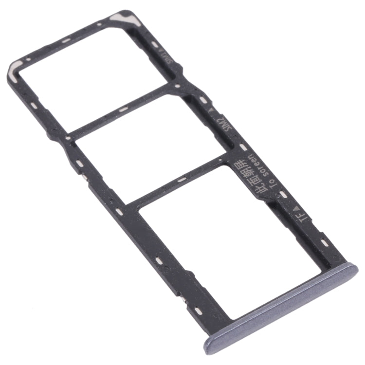 For OPPO Realme 6 SIM Card Tray + SIM Card Tray + Micro SD Card Tray (Black) - Card Tray by buy2fix | Online Shopping UK | buy2fix