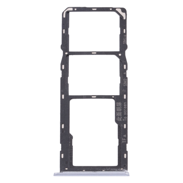 For OPPO Realme Narzo 20 SIM Card Tray + SIM Card Tray + Micro SD Card Tray (Silver) - Card Tray by buy2fix | Online Shopping UK | buy2fix