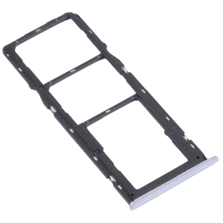 For OPPO Realme Narzo 20 SIM Card Tray + SIM Card Tray + Micro SD Card Tray (Silver) - Card Tray by buy2fix | Online Shopping UK | buy2fix
