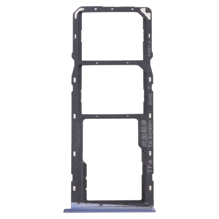 For OPPO Realme C15 RMX2180 SIM Card Tray + SIM Card Tray + Micro SD Card Tray (Blue) - Card Tray by buy2fix | Online Shopping UK | buy2fix