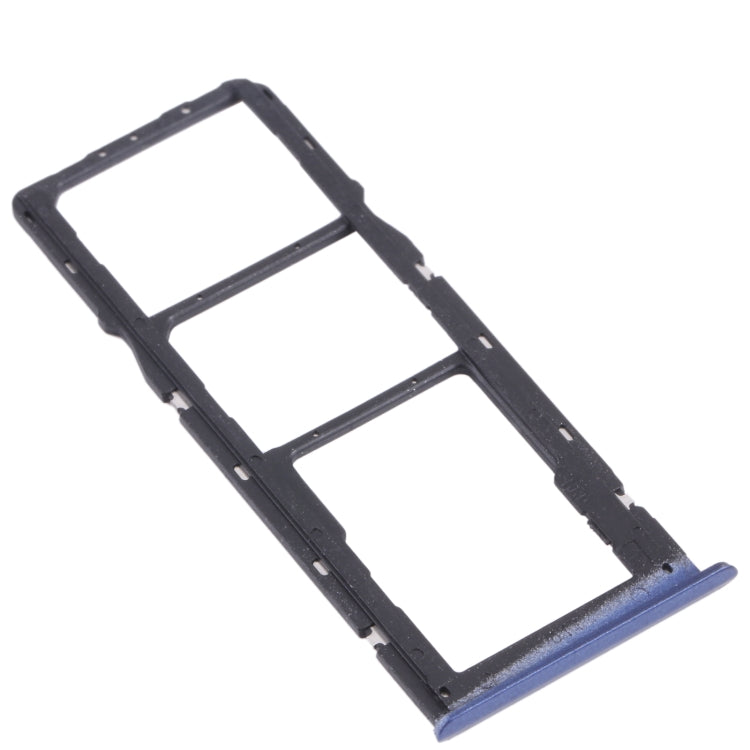 For OPPO Realme C15 RMX2180 SIM Card Tray + SIM Card Tray + Micro SD Card Tray (Blue) - Card Tray by buy2fix | Online Shopping UK | buy2fix