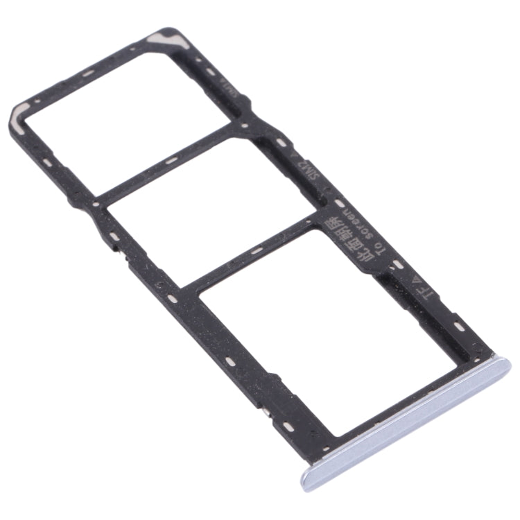 For OPPO Realme C15 RMX2180 SIM Card Tray + SIM Card Tray + Micro SD Card Tray (Silver) - Card Tray by buy2fix | Online Shopping UK | buy2fix
