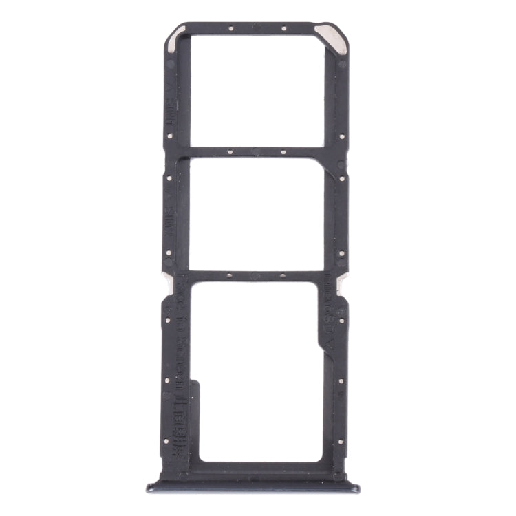 For OPPO A74 5G / A54 5G / A93 PCGM00, PEHM00 SIM Card Tray + SIM Card Tray + Micro SD Card Tray(Black) - Card Tray by buy2fix | Online Shopping UK | buy2fix