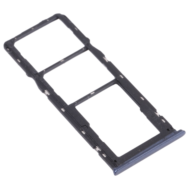 For OPPO A15s CPH2179 SIM Card Tray + SIM Card Tray + Micro SD Card Tray (Black) - Card Tray by buy2fix | Online Shopping UK | buy2fix