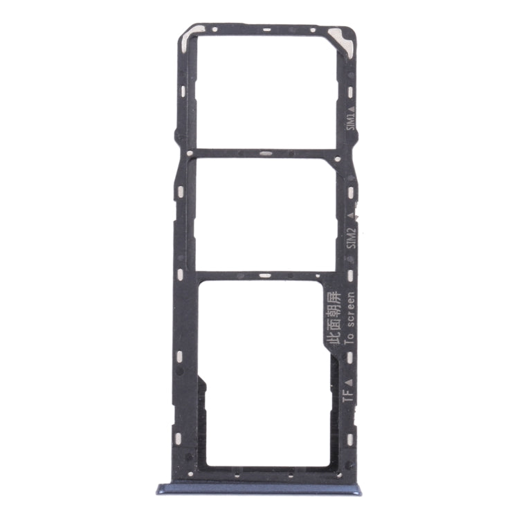 For OPPO A35 CPH2179 SIM Card Tray + SIM Card Tray + Micro SD Card Tray (Black) - Card Tray by buy2fix | Online Shopping UK | buy2fix