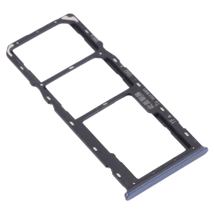 For OPPO A35 CPH2179 SIM Card Tray + SIM Card Tray + Micro SD Card Tray (Black) - Card Tray by buy2fix | Online Shopping UK | buy2fix