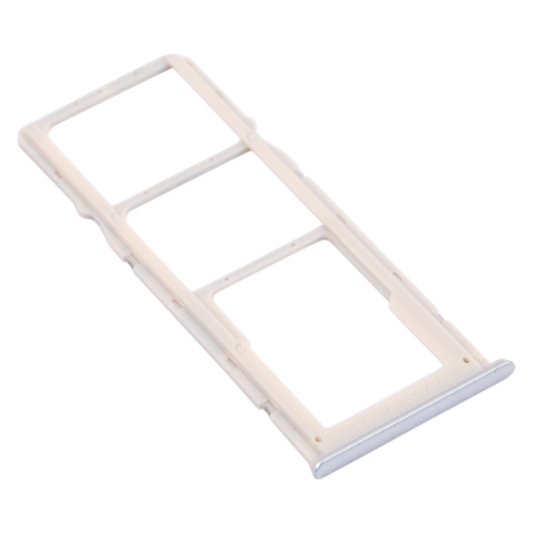 For OPPO A35 CPH2179 SIM Card Tray + SIM Card Tray + Micro SD Card Tray (White) - Card Tray by buy2fix | Online Shopping UK | buy2fix