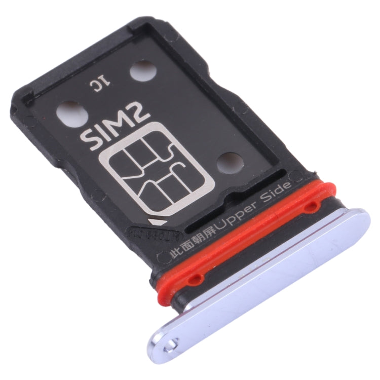 For Vivo S9 V2072A SIM Card Tray + SIM Card Tray (Silver) - Card Tray by buy2fix | Online Shopping UK | buy2fix