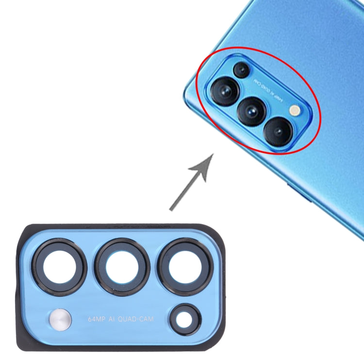 For OPPO Reno5 Pro 5G PDSM00, PDST00, CPH2201 Camera Lens Cover (Blue) - Camera Series by buy2fix | Online Shopping UK | buy2fix
