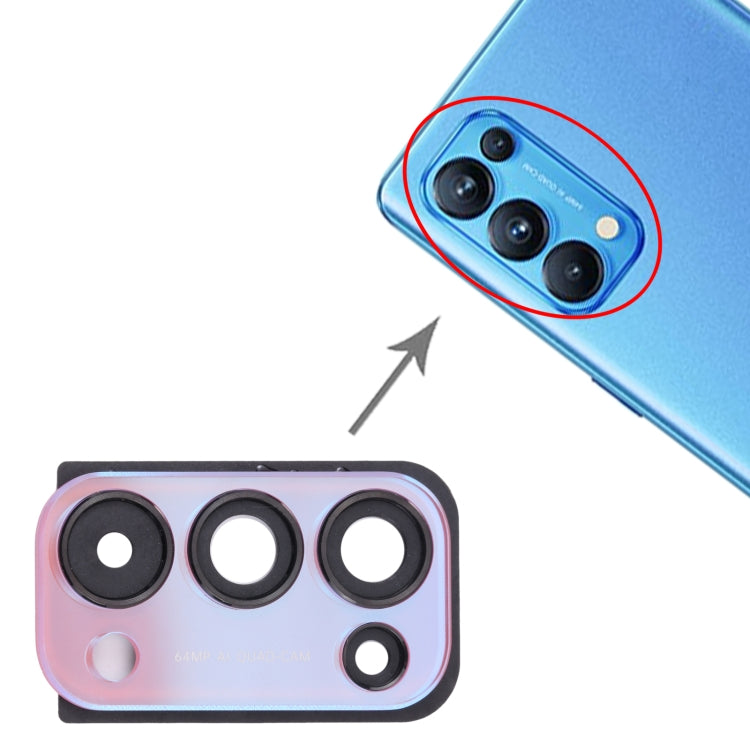 For OPPO Reno5 Pro 5G PDSM00, PDST00, CPH2201 Camera Lens Cover (Red) - Camera Series by buy2fix | Online Shopping UK | buy2fix