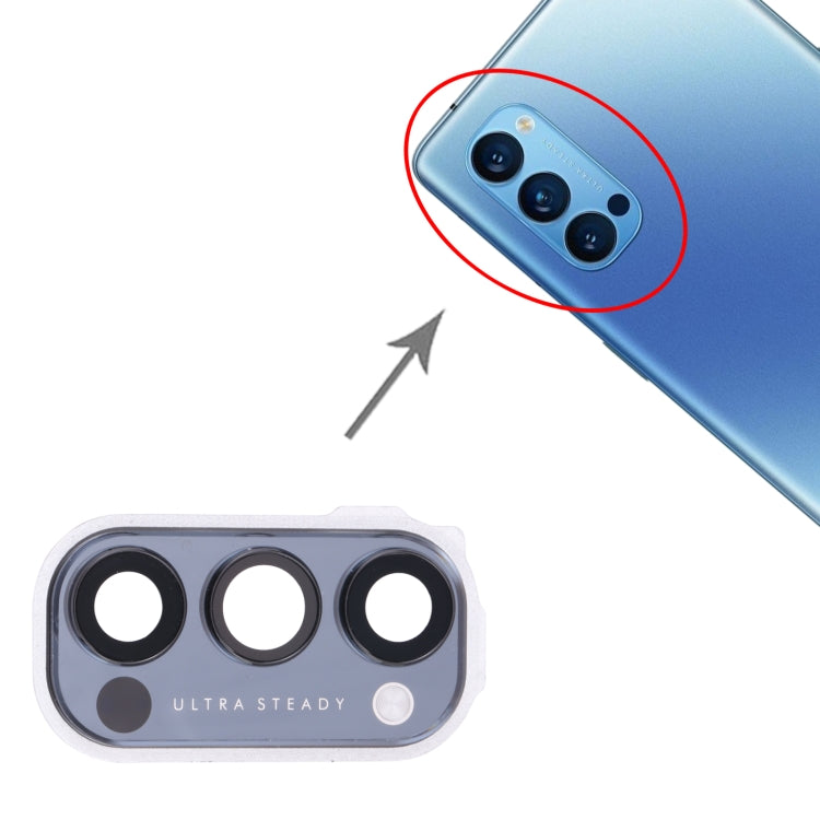 For OPPO Reno4 Pro 5G PDNM00, PDNT00, CPH2089 Camera Lens Cover (Black) - Camera Series by buy2fix | Online Shopping UK | buy2fix