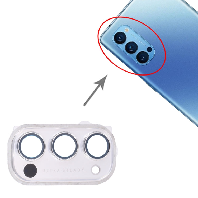 For OPPO Reno4 Pro 5G PDNM00, PDNT00, CPH2089 Camera Lens Cover (White) - Camera Series by buy2fix | Online Shopping UK | buy2fix