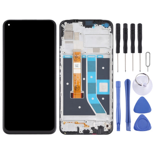 LCD Screen and Digitizer Full Assembly With Frame for OPPO Realme 7i / Realme C17 RMX2101 RMX2103 by buy2fix