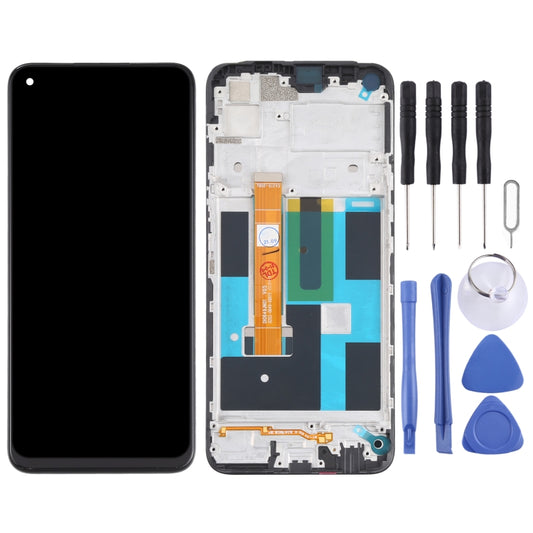 LCD Screen and Digitizer Full Assembly With Frame for OPPO Realme 7 (Asia) 4G RMX2151 RMX2163 by buy2fix