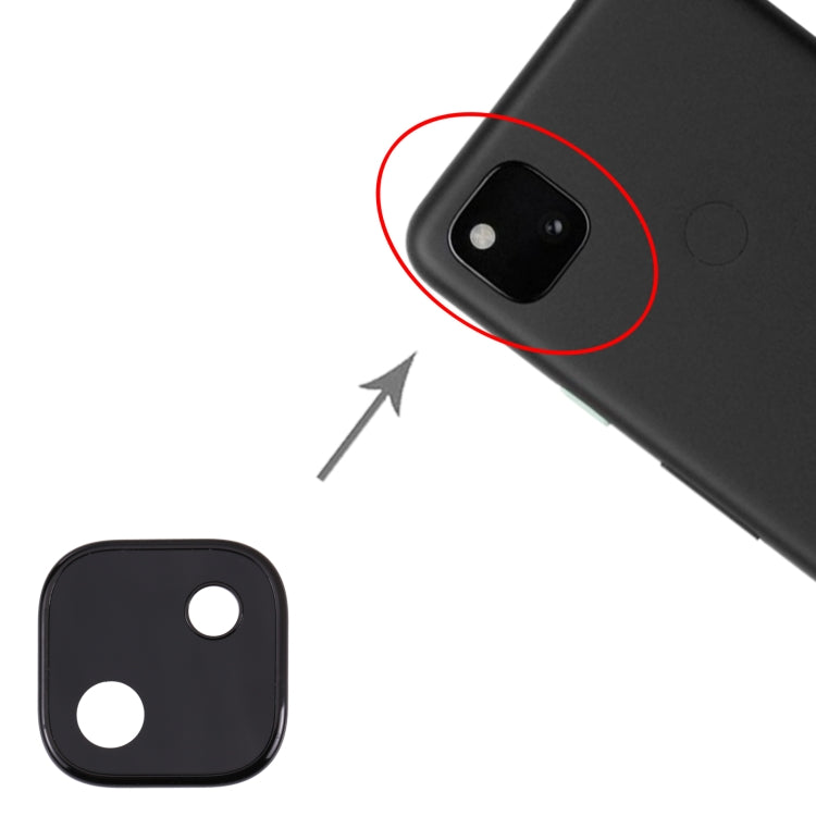 Camera Lens Cover for Google Pixel 4a(Black) by buy2fix