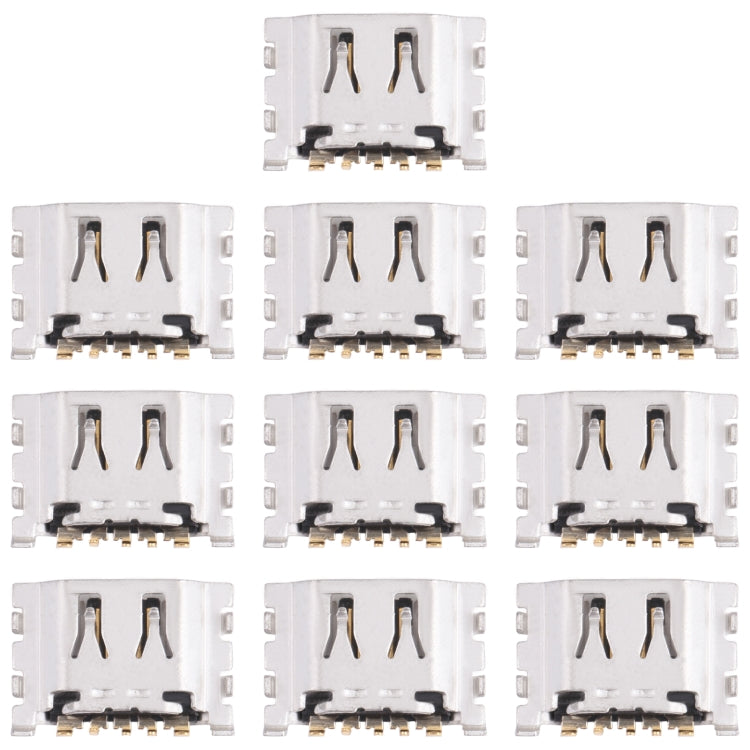 For OPPO Realme C20 / Realme C20A RMX3063, RMX3061 10pcs Charging Port Connector - Single Tail Connector by buy2fix | Online Shopping UK | buy2fix