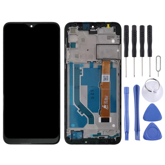 LCD Screen and Digitizer Full Assembly With Frame for Alcatel 1S 2020 OT5028 5028 5028Y 5028A 5028D 5028U(Black) - LCD Screen by buy2fix | Online Shopping UK | buy2fix