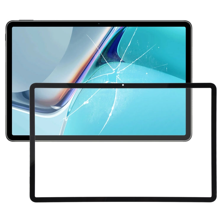 For Huawei MatePad 11 2021 DBY-W09 DBY-AL00 Front Screen Outer Glass Lens (Black) - Outer Glass Lens by buy2fix | Online Shopping UK | buy2fix