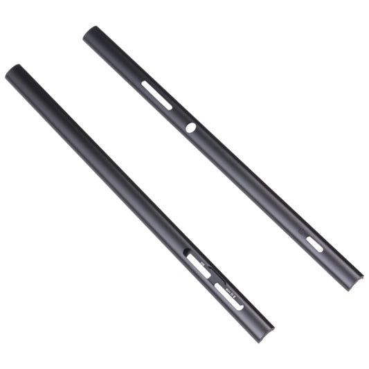1 Pair Metal Side Part Sidebar For Sony Xperia XA2 Ultra(Black) - Frame Bezel Plate by buy2fix | Online Shopping UK | buy2fix