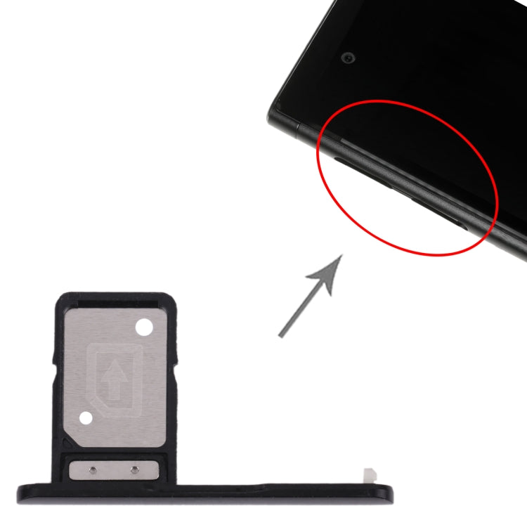 SIM Card Tray for Sony Xperia XA1 Plus (Black) by buy2fix