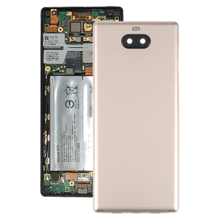 Battery Back Cover for Sony Xperia 10 Plus(Gold) - Back Cover by buy2fix | Online Shopping UK | buy2fix