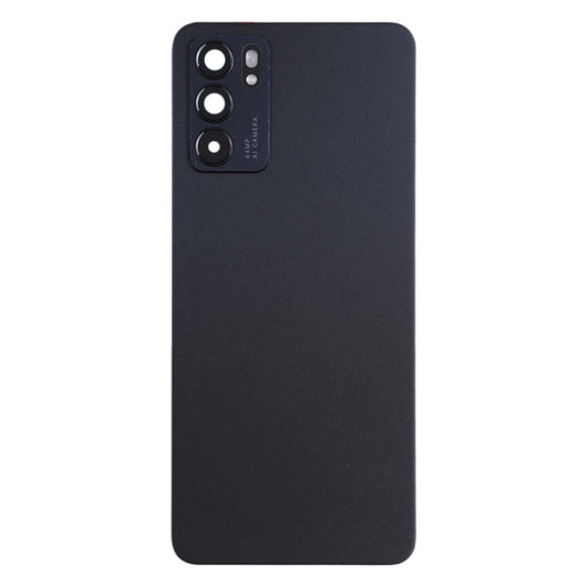 For OPPO Reno6 5G PEQM00, CPH2251 Original Battery Back Cover (Black) - Back Cover by buy2fix | Online Shopping UK | buy2fix
