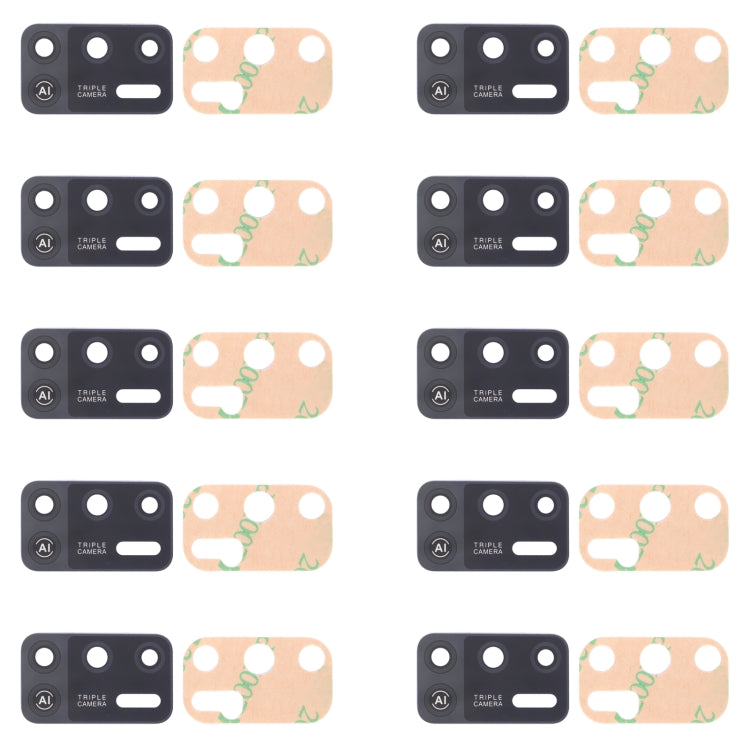 For Tecno Spark 6 Air KE6, KE6j, KF6 10pcs Back Camera Lens - Camera Parts by buy2fix | Online Shopping UK | buy2fix