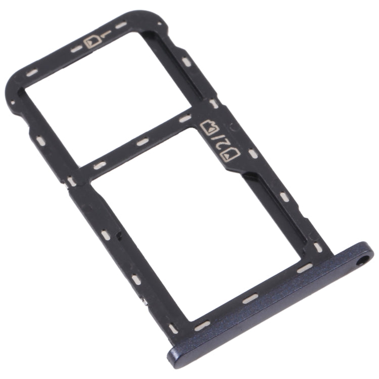 For ZTE Blade A52 SIM Card Tray + SIM Card Tray / Micro SD Card Tray (Grey) - For ZTE by buy2fix | Online Shopping UK | buy2fix