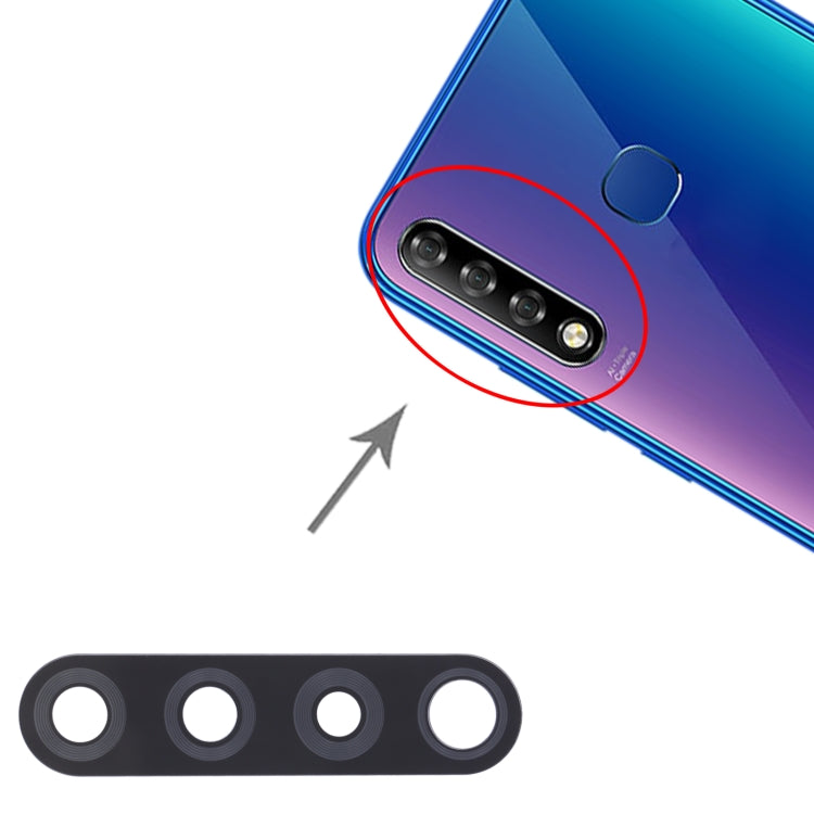 For Infinix Smart3 Plus X627V, X267 10pcs Back Camera Lens - Camera Parts by buy2fix | Online Shopping UK | buy2fix