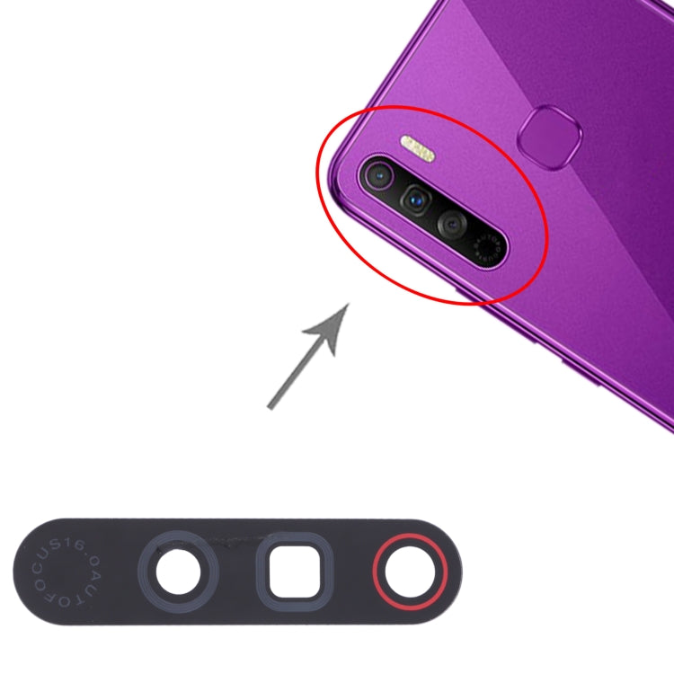 For Infinix S5 Lite X652B, X652C 10pcs Back Camera Lens - Camera Parts by buy2fix | Online Shopping UK | buy2fix