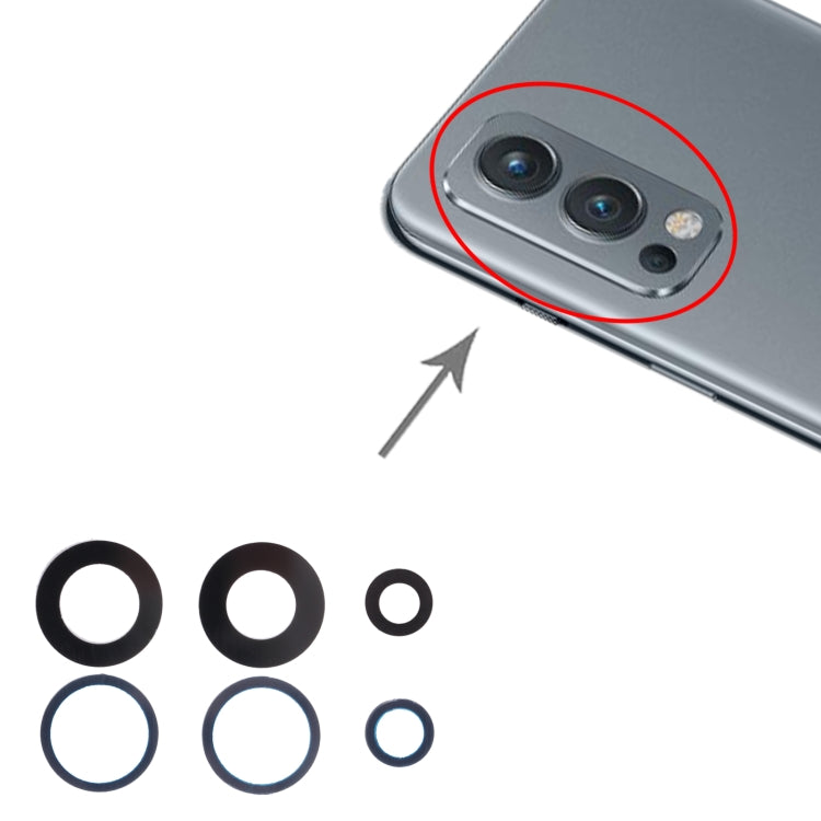 For OnePlus Nord 2 10pcs Back Camera Lens by buy2fix