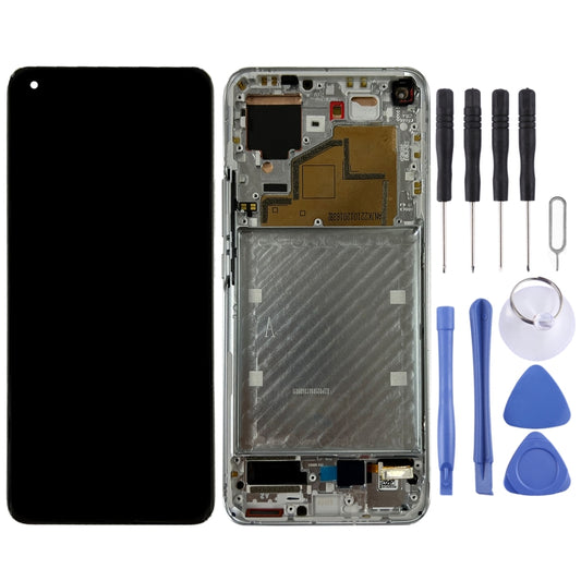 Original LCD Screen for Xiaomi Mi 11 M2011K2C, M2011K2G Digitizer Full Assembly with Frame(Silver) by buy2fix